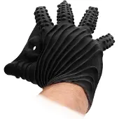 Fist It Gants de Masturbation en Silicone - Noir