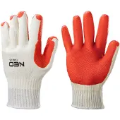 GRUPA TOPEX Gants de travail, 65% coton + 35% polyester enduits de caoutchouc, 10"