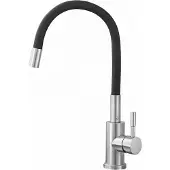 Liveno Robinet de cuisine flexible Nayes avec bec noir