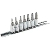Topex Embouts Torx sur douille de 35 mm, jeu de 7