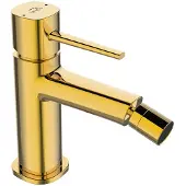 Laveo Robinet de bidet sur pied POLA Gold avec bouchon