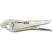 Topex Pince de préhension universelle longueur 225 mm, 0 - 50 mm, mâchoires en acier CrV