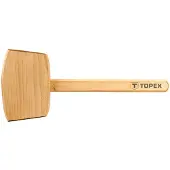 Topex Marteau en bois 500 g, manche en bois