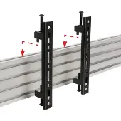 B-Tech Accessoires de montage d'écran plat - - BT8390-VESA200F - Noir - 70 kg - Glissière