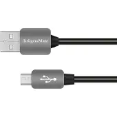 Krüger&Matz Câble USB Kruger&Matz KM0324 USB / USB-micro 1m noir