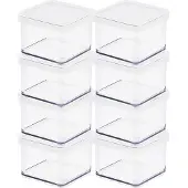 Rotho 11603 Boîte rectangulaire 0,5 L Transparent, Blanc