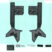 FOX Marzocchi Bomber Z2 E-opt 2024 Decals Kit Clair