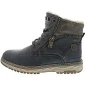 Tom Tailor Bottines à lacets bleu nuit