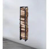 Lendo Online Range-bûches Mural 25x148 Acier Thermolaqué
