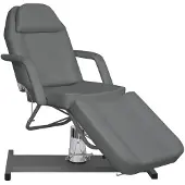 vidaXL Table de massage Gris 180x62x(87-112) cm