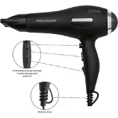 Clatronic Sèche-cheveux professionnel HT 3017, moteur AC