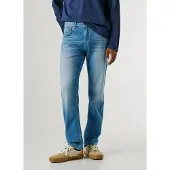 Pepe Jeans pour homme. PM20845333AB Straight Jeans Cash Summer blue (33/32), Bleu, Casuel, Coton, Denim
