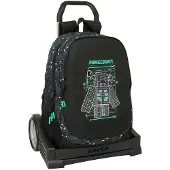Safta Sac à Dos à Roulettes Evolution Minecraft Screen 22.5l 44x32x16 Cm