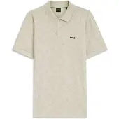 BOSS Polo en piqué de coton avec motif imprimé partout