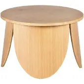 Selsey Vivially - Table basse ronde, aspect chêne, Ø 60 cm