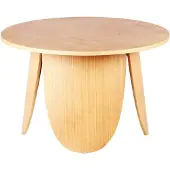 Selsey Vivially - Table basse ronde, aspect chêne, Ø 80 cm