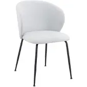 Selsey Mealize - Chaise rembourrée avec tissu hydrophobe, Argenté