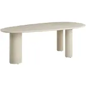 Selsey Innations – Table à manger 230 x 120 cm, grège, aspect microciment