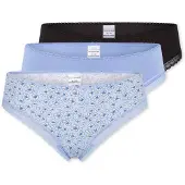 Schiesser String bleu clair / noir