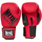 Metal Boxe Gants De Boxe Super Entrainement /Compet - 14 Oz - Rouge