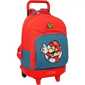 Safta Sac à Dos à Roulettes Compact Extraible Super Mario 33l