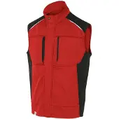 Kuebler Gilet ACTIVIQ, rouge moyen/noir, taille S (S)