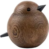 Novoform Figurine en bois - Père Moineau - Teinté de fumée Eg - - UneTaille - Décoration