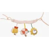 Jollein Animaux en peluche 'Pretty Picnic' beige / jaune / rose / rouge