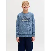 Jack & jones Junior Sweat bleu / noir / blanc
