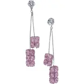 Avant Garde Boucles d'oreilles 'Zinae' rose clair