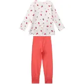 Sanetta Pyjama melon / blanc perle