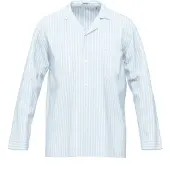 Seidensticker Pyjama long bleu clair / blanc