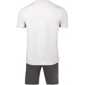 JOOP! Pyjama court gris / blanc