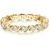 Trilani Bague jaune d'or
