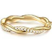 Trilani Bague or / transparent