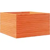 vidaXL Jardinière cire marron 80x80x45,5 cm bois de pin massif