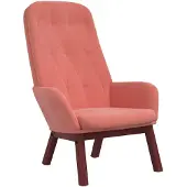 vidaXL Chaise de relaxation Rose Velours