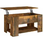 vidaXL Table basse chêne fumé 79x49x41 cm Bois composite