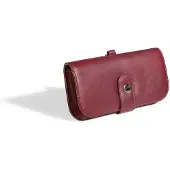 Friedrich23 Étui 'Brillenetui - Leder' rouge carmin