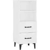 vidaXL Sideboard Blanc 34,5x34x90 cm Bois composite