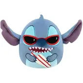 Jazwares Peluche Squishmallow Lilo & Stitch, Stitch avec planche de surf, 20 cm