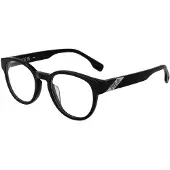 FILA Hommes Vfi453 50 Montures de lunettes de prescription 50 Shiny Black (aucune correction)