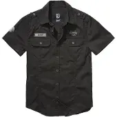Brandit Chemise 'Luis' gris / noir / blanc cassé