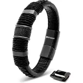 SERASAR Bracelet 'Ring' noir