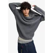 Superdry Homme Pull Côtelé Coupe Droite Bench Grey Taille: S