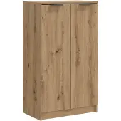 vidaXL Armoire à chaussures chêne artisanal bois d'ingénierie