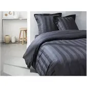 Generique Parure de lit en percale CHAUMONT - couette 240x260cm + 2 taies 63x63cm - Taupe
