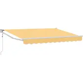 vidaXL , store enroulable, couleur sable, 4 x 2 mètres, polyester et métal