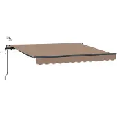 vidaXL , store enroulable taupe, 600 x 300 cm, polyester