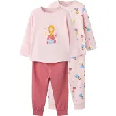Name it Princess Long Sleeve Pyjama 2 Units Rose 5-6 Years Fille